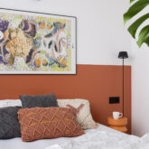 sesje zdjęciowe wnętrz , detal pięknej sypialni