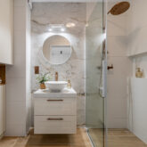 Sesje zdjęciowe wnętrz - piękna nowoczesna łazienka